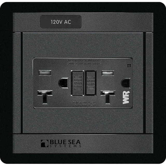 Blue Sea System Qualifies for Free Shipping Blue Sea 360 Panel 120v GFCI Outlet #1499
