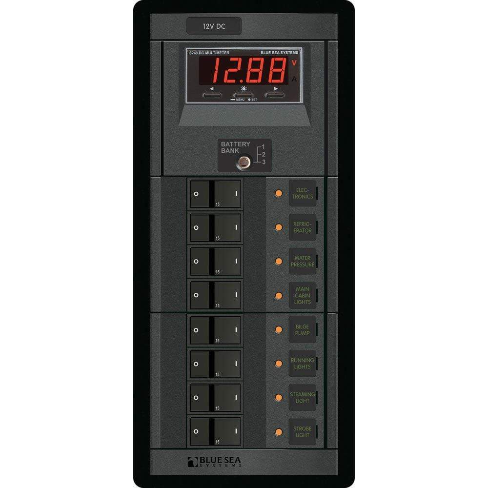 Blue Sea System Qualifies for Free Shipping Blue Sea 360 Panel 12v DC 8-Position #1227