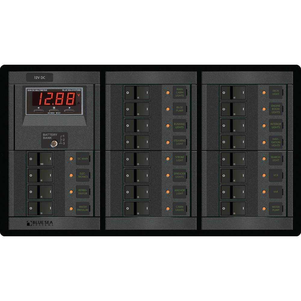 Blue Sea System Qualifies for Free Shipping Blue Sea 360 Panel 12v DC Main Plus 19-Position #1221