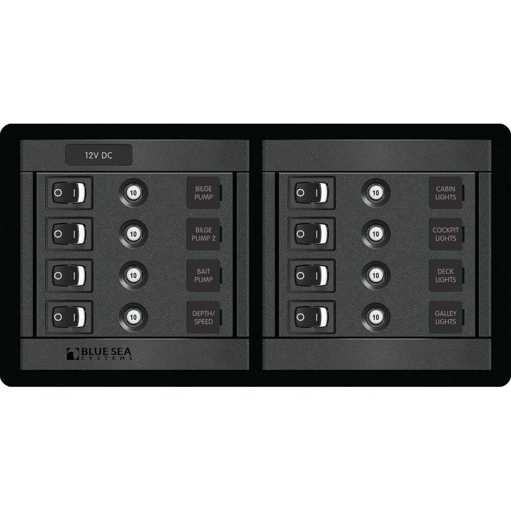 Blue Sea System Qualifies for Free Shipping Blue Sea 360 Panel 8-Position Switch CLB Horizontal #1456