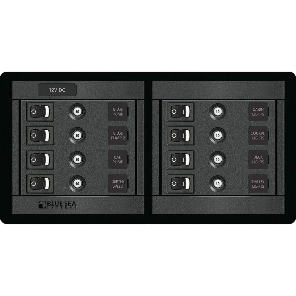 Blue Sea System Qualifies for Free Shipping Blue Sea 360 Panel 8-Position Switch CLB Horizontal #1456