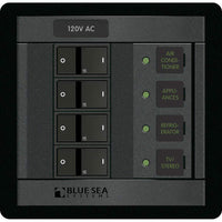 Blue Sea System Qualifies for Free Shipping Blue Sea 4-Position Square 120v Main Breaker Panel #1210