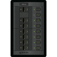 Blue Sea System Qualifies for Free Shipping Blue Sea 6-Position 360 AC Rocker Style Main Breaker Panel #1202
