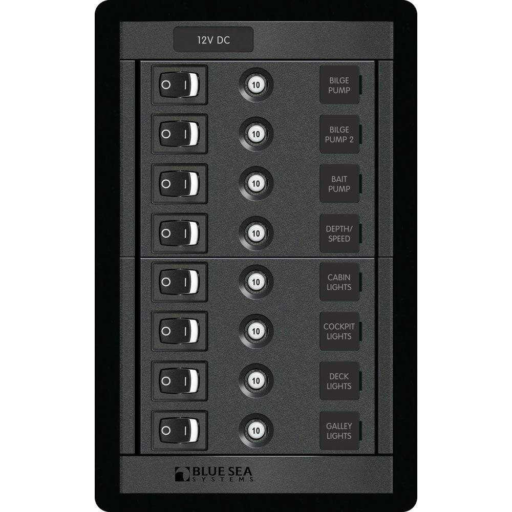 Blue Sea System Qualifies for Free Shipping Blue Sea 8-Position Vertical Rocker Switch Panel #1457