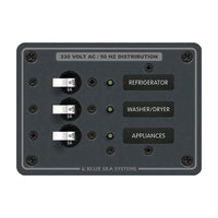 Blue Sea System Qualifies for Free Shipping Blue Sea 88 AC 3-Position 230v European Breaker Panel #8158