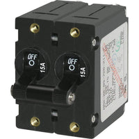 Blue Sea System Qualifies for Free Shipping Blue Sea A-Series Double-Pole Toggle 15a Black #7234