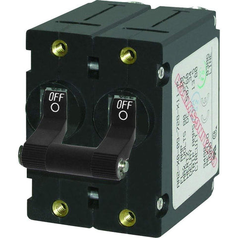Blue Sea System Qualifies for Free Shipping Blue Sea A-Series Double-Pole Toggle 16a Black #7348