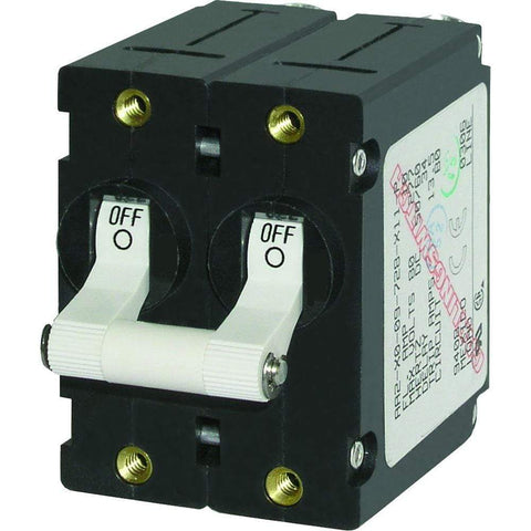 Blue Sea System Qualifies for Free Shipping Blue Sea A-Series Double-Pole Toggle 32a White #7295