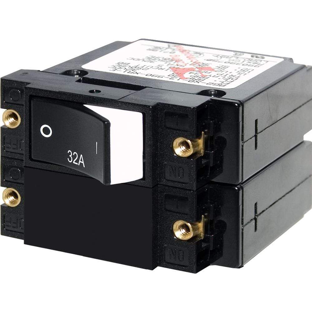 Blue Sea System Qualifies for Free Shipping Blue Sea A-Series Rocker Circuit Breaker 32a #7575