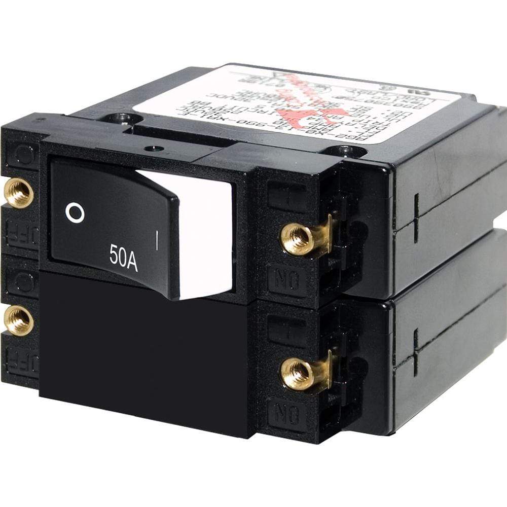Blue Sea System Qualifies for Free Shipping Blue Sea A-Series Rocker Circuit Breaker 50a #7577