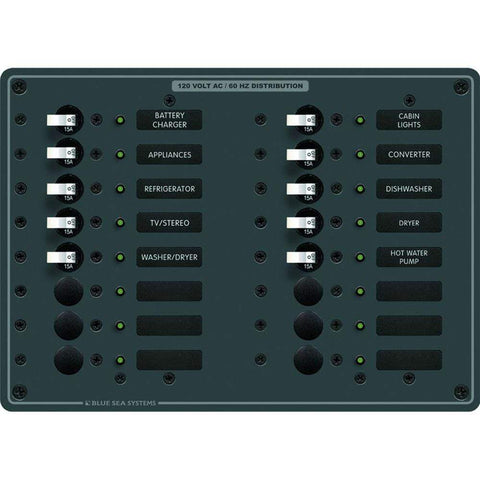 Blue Sea System Qualifies for Free Shipping Blue Sea AC 16-Position #8461