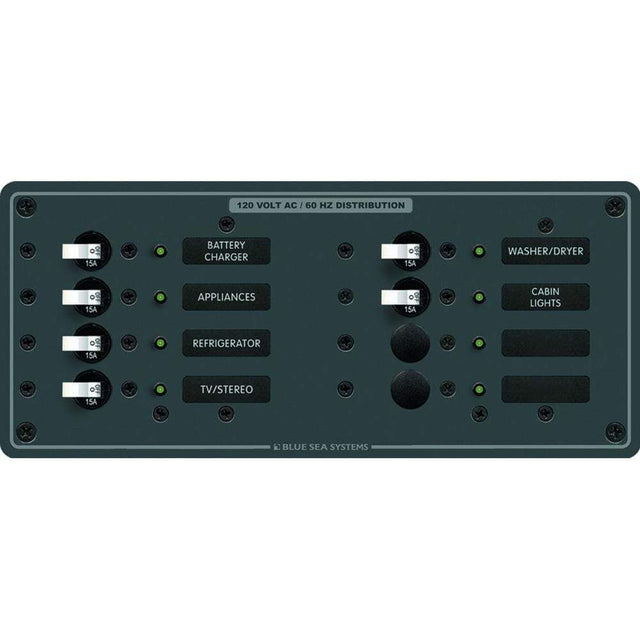 Blue Sea System Qualifies for Free Shipping Blue Sea AC 8-Position #8411