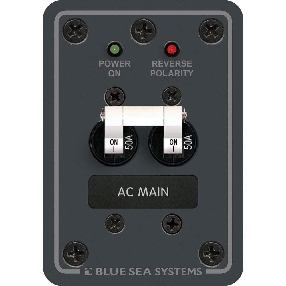 Blue Sea System Qualifies for Free Shipping Blue Sea AC Main Only Circuit Breaker Panel White Switches #8079