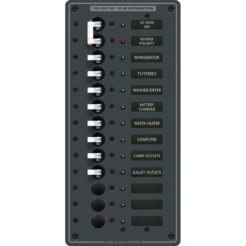 Blue Sea System Qualifies for Free Shipping Blue Sea AC Main Plus 11-Position #8485