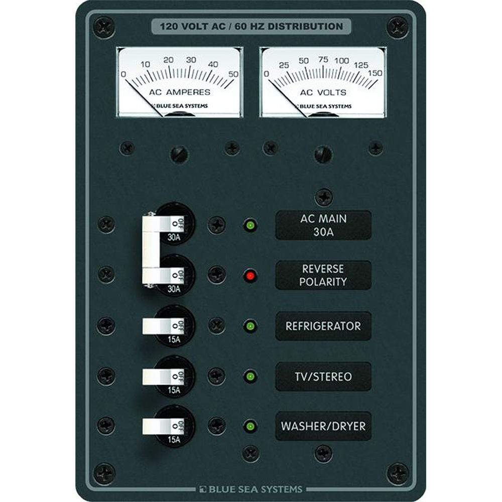 Blue Sea System Qualifies for Free Shipping Blue Sea AC Main Plus 3-Position White #8409