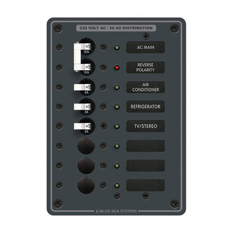 Blue Sea System Qualifies for Free Shipping Blue Sea AC Main Plus 6-Position #8127