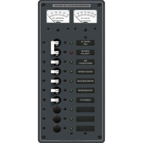 Blue Sea System Qualifies for Free Shipping Blue Sea AC Main Plus 8-Position Toggle Circuit Breaker Panel #8074