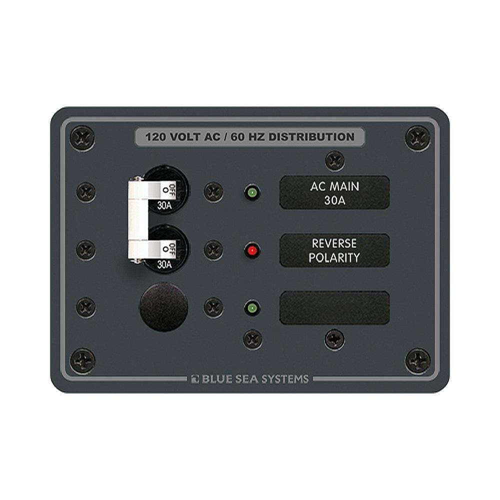 Blue Sea System Qualifies for Free Shipping Blue Sea AC Main Plus1-Position Breaker Panel White Switches #8029