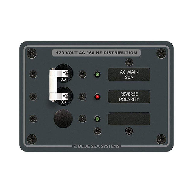 Blue Sea System Qualifies for Free Shipping Blue Sea AC Main Plus1-Position Breaker Panel White Switches #8029