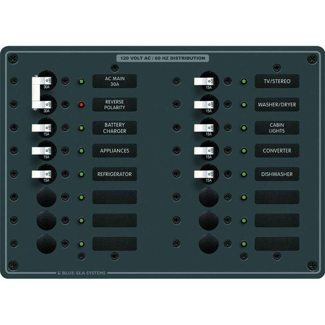 Blue Sea System Qualifies for Free Shipping Blue Sea AC Main Plus16-Position #8464