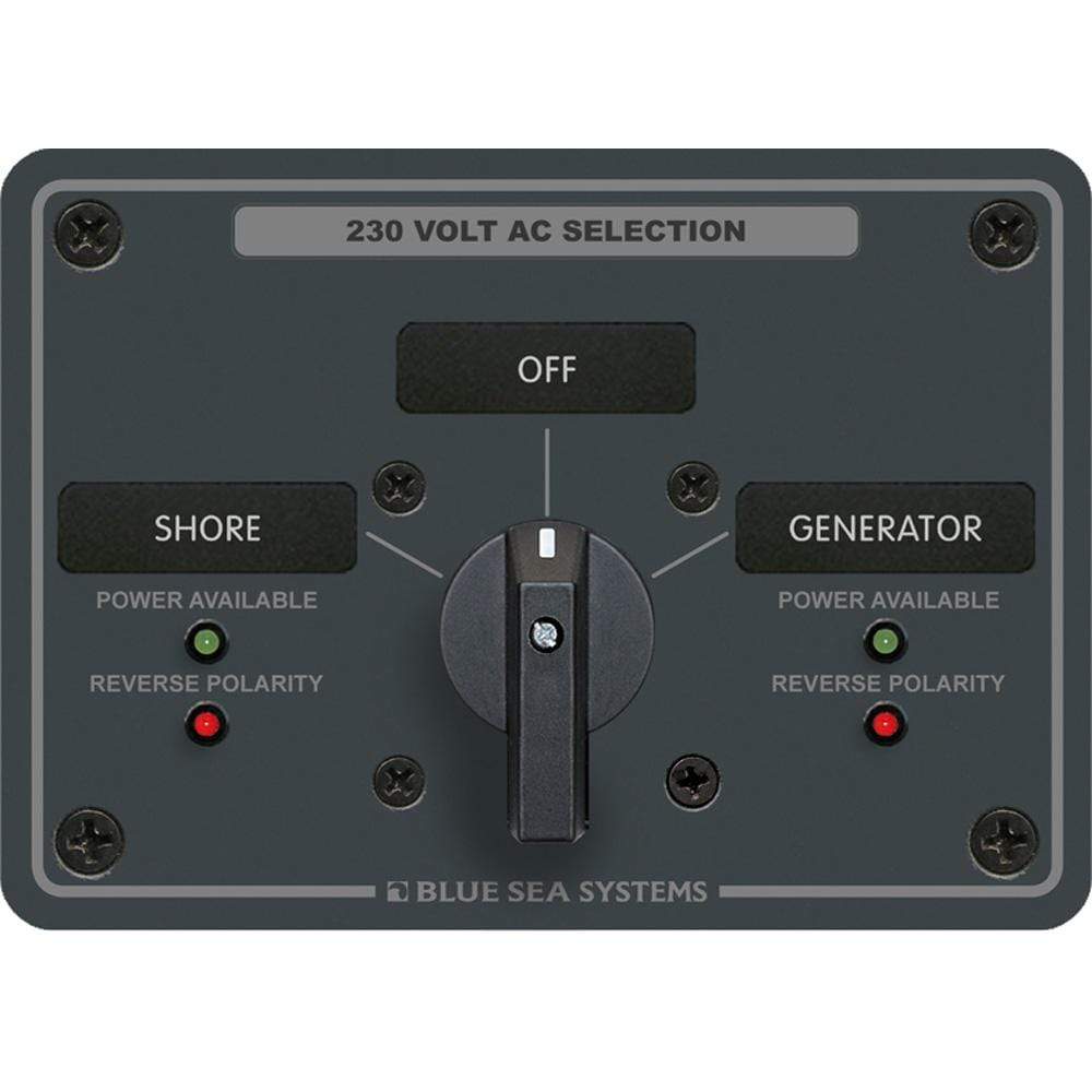 Blue Sea System Qualifies for Free Shipping Blue Sea AC Rotary Switch Panel 30a 2-Position Plus OFF 2 Pole #8359