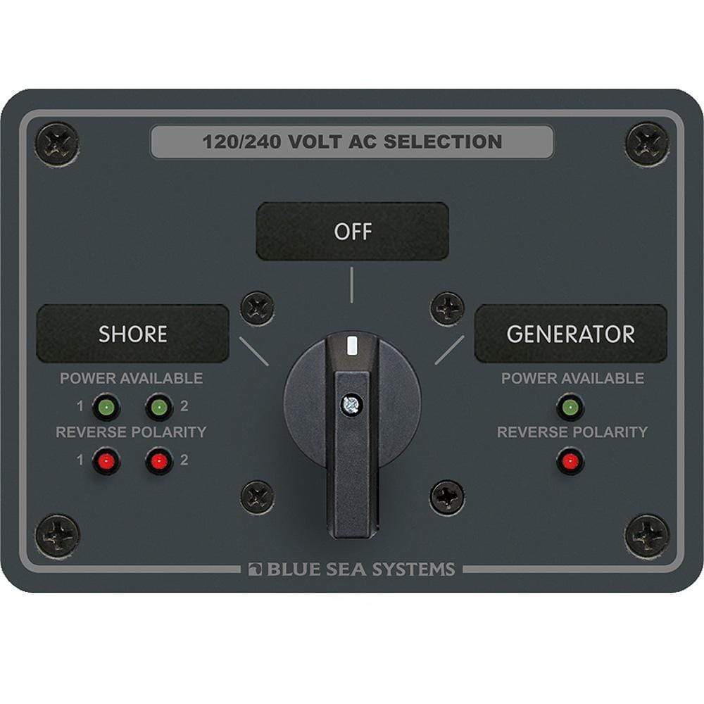 Blue Sea System Qualifies for Free Shipping Blue Sea AC Rotary Switch Panel 30a 2 Positon Plus OFF 4-Pole #8386