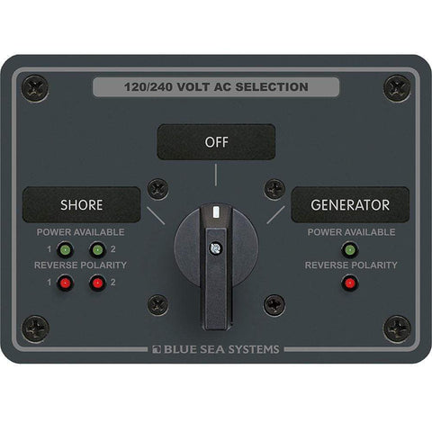 Blue Sea System Qualifies for Free Shipping Blue Sea AC Rotary Switch Panel 30a 2 Positon Plus OFF 4-Pole #8386