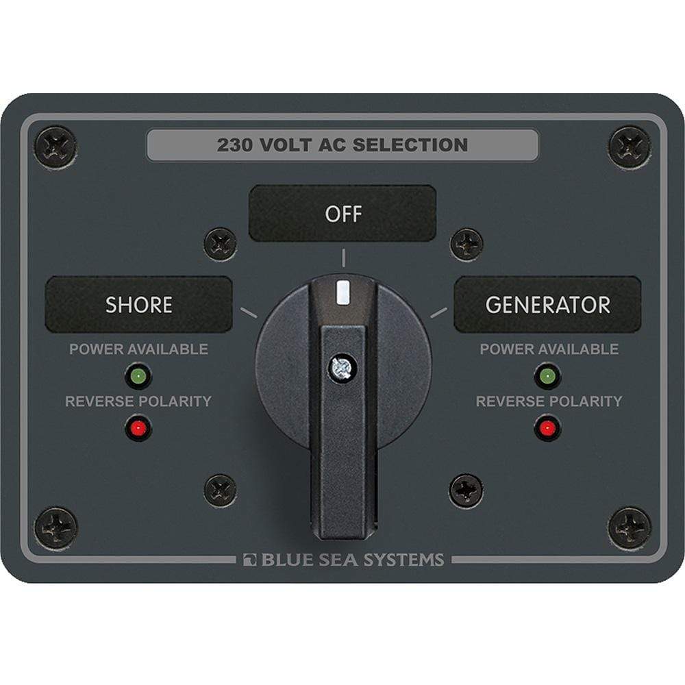 Blue Sea System Qualifies for Free Shipping Blue Sea AC Rotary Switch Panel 65a 2-Position Plus OFF 2 Pole #8357