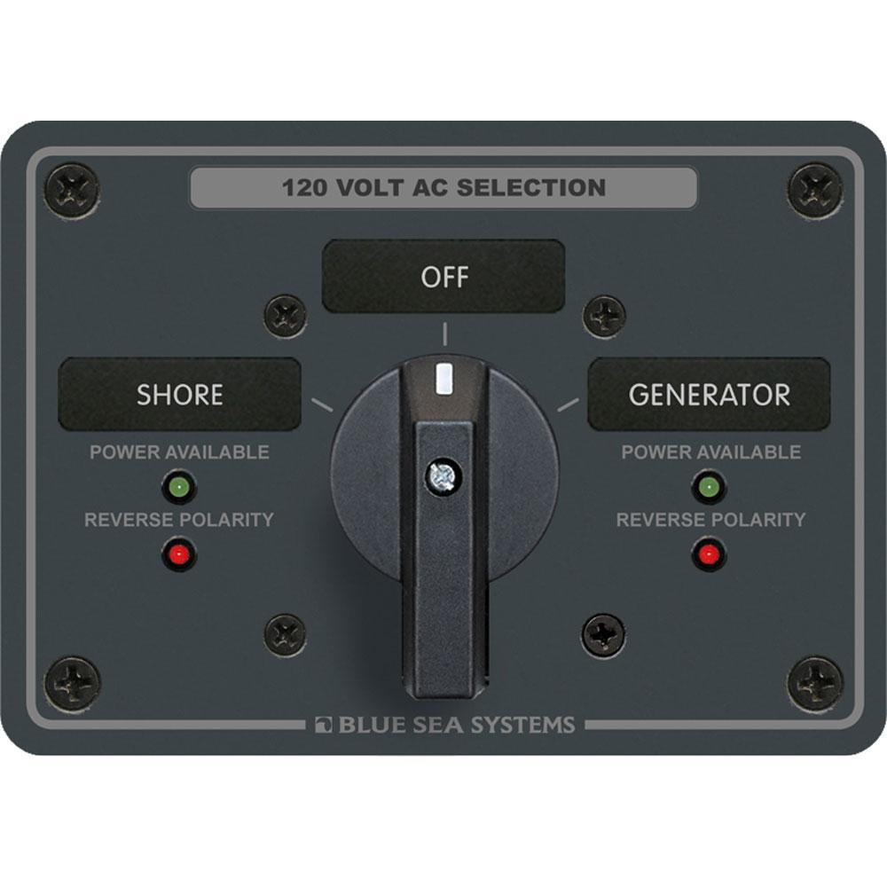 Blue Sea System Qualifies for Free Shipping Blue Sea AC Rotary Switch Panel 65a 2-Position Plus OFF 2 Pole #8365