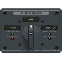 Blue Sea System Qualifies for Free Shipping Blue Sea AC Rotary Switch Panel 65a 2-Position Plus OFF 2 Pole #8365