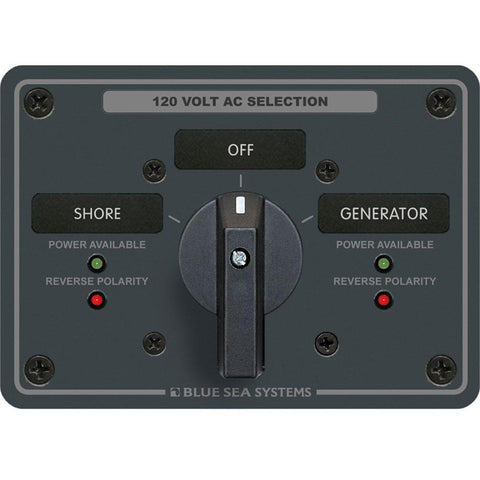 Blue Sea System Qualifies for Free Shipping Blue Sea AC Rotary Switch Panel 65a 2-Position Plus OFF 2 Pole #8365