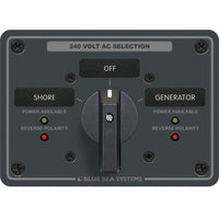 Blue Sea System Qualifies for Free Shipping Blue Sea AC Rotary Switch Panel 65a 2-Position Plus OFF 3 Pole #8363