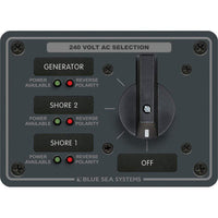 Blue Sea System Qualifies for Free Shipping Blue Sea AC Rotary Switch Panel 65a 3-Position Plus OFF 3 Pole #8361