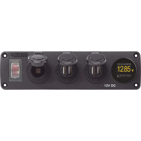 Blue Sea System Qualifies for Free Shipping Blue Sea Accessory Panel 12v Socket 2x Dual USB & #4368