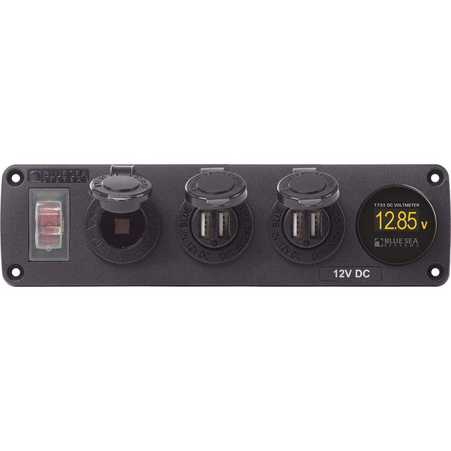 Blue Sea System Qualifies for Free Shipping Blue Sea Accessory Panel 12v Socket 2x Dual USB & #4368