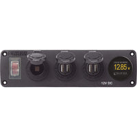 Blue Sea System Qualifies for Free Shipping Blue Sea Accessory Panel 12v Socket 2x Dual USB & #4368