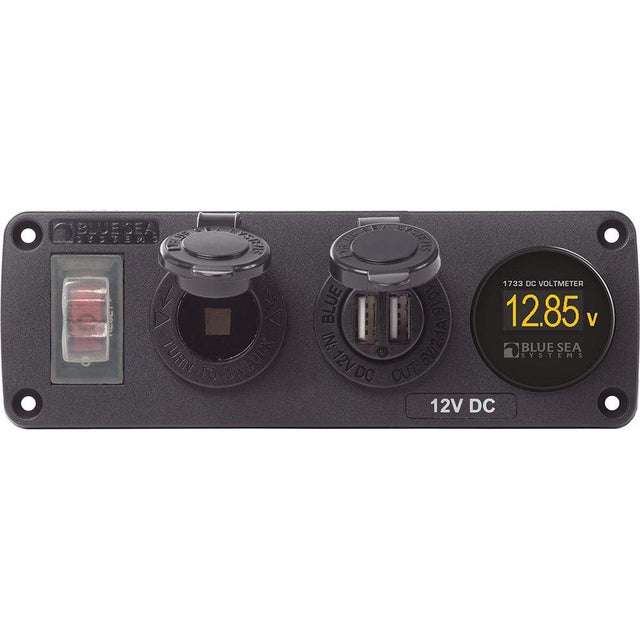 Blue Sea System Qualifies for Free Shipping Blue Sea Accessory Panel 12v Socket Dual USB & #4366