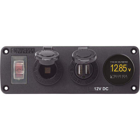 Blue Sea System Qualifies for Free Shipping Blue Sea Accessory Panel 12v Socket Dual USB & #4366