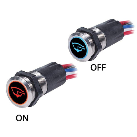 Blue Sea System Qualifies for Free Shipping Blue Sea Backlit Push Button Switch Off-(Mom On) #4181