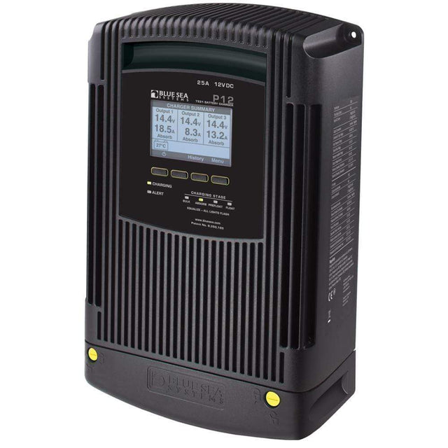 Blue Sea System Qualifies for Free Shipping Blue Sea Battery Charger 25a 3 Output Gen-2 #7531