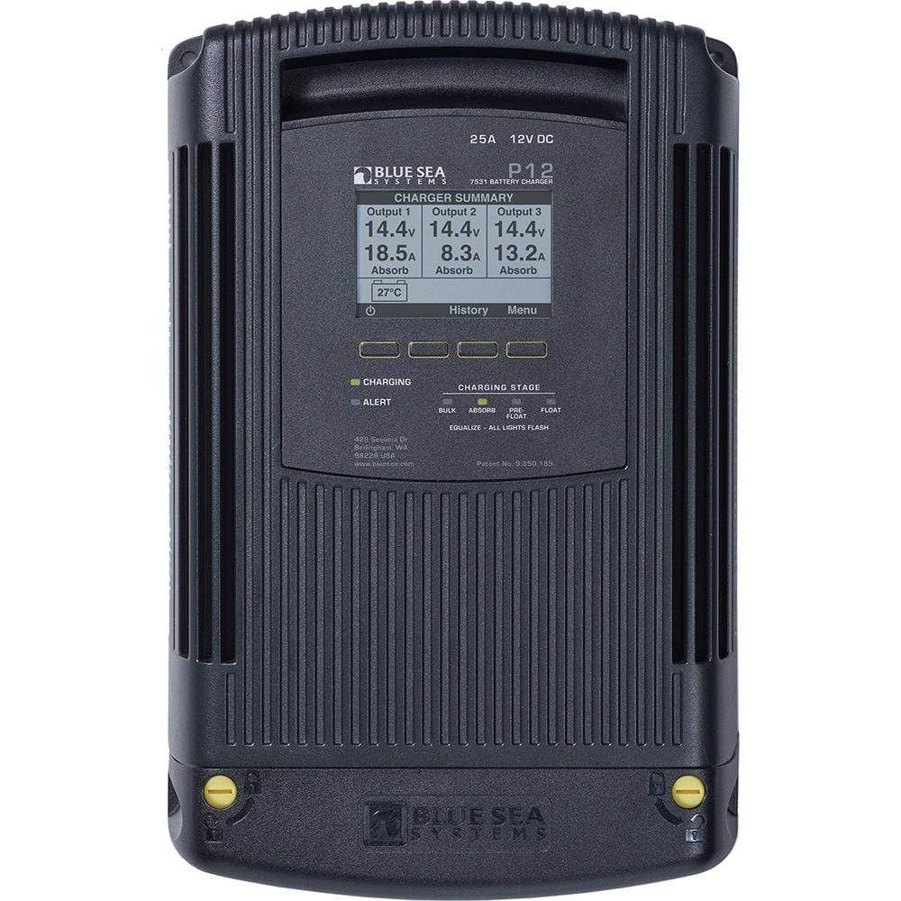 Blue Sea System Qualifies for Free Shipping Blue Sea Battery Charger 25a 3 Output Gen-2 #7531