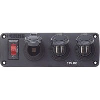 Blue Sea System Qualifies for Free Shipping Blue Sea Below Deck Panel 12v Socket Dual USB Chargers #4355