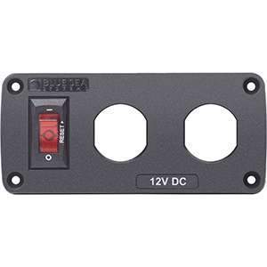 Blue Sea System Qualifies for Free Shipping Blue Sea Below Deck Panel 2 Socket Blank #4354