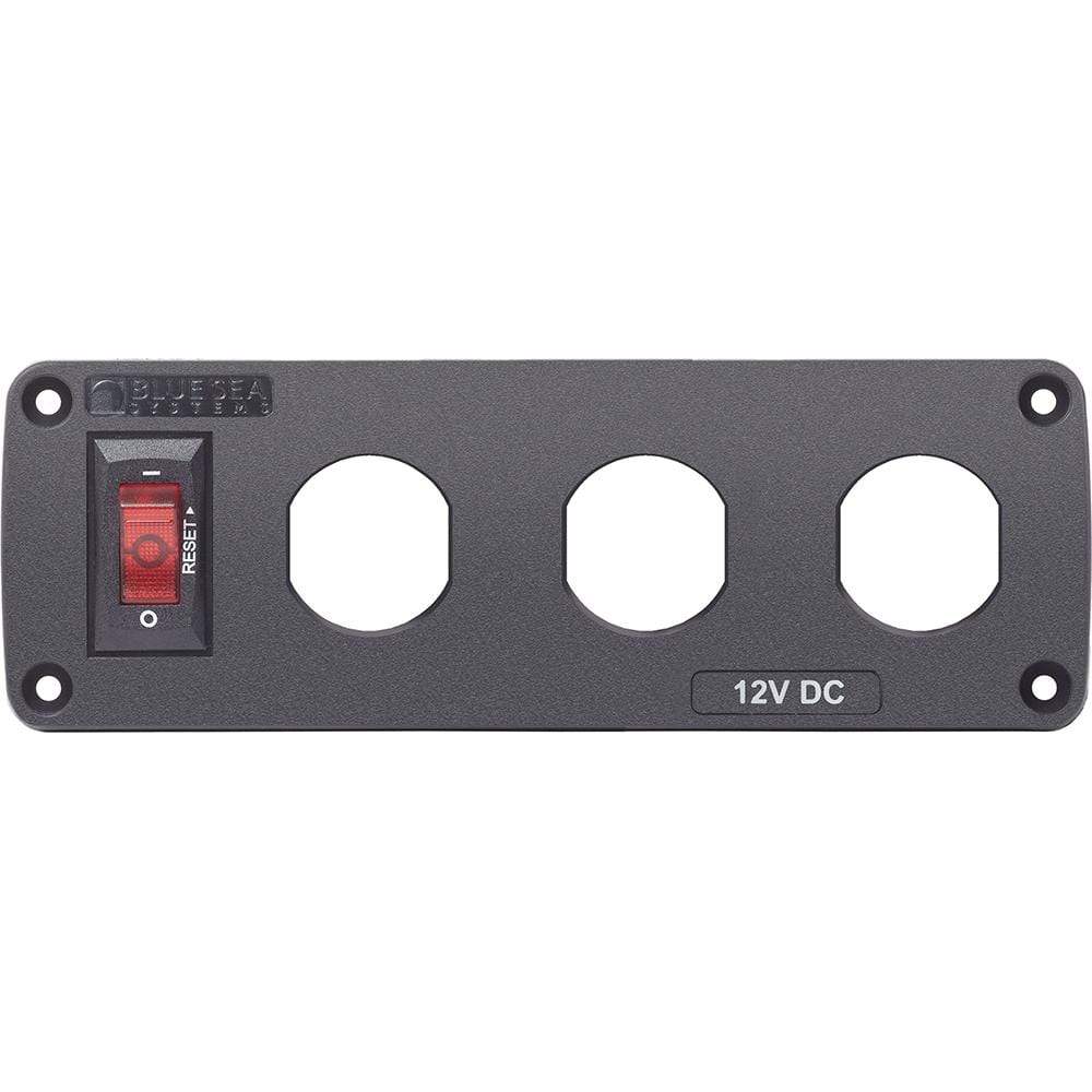 Blue Sea System Qualifies for Free Shipping Blue Sea Below Deck Panel 3 Socket Blank #4357