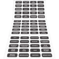 Blue Sea System Qualifies for Free Shipping Blue Sea Black Small Format Label Kit 60 Labels #8214