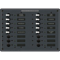 Blue Sea System Qualifies for Free Shipping Blue Sea Breaker Panel 230v AC 16 Pos #8561