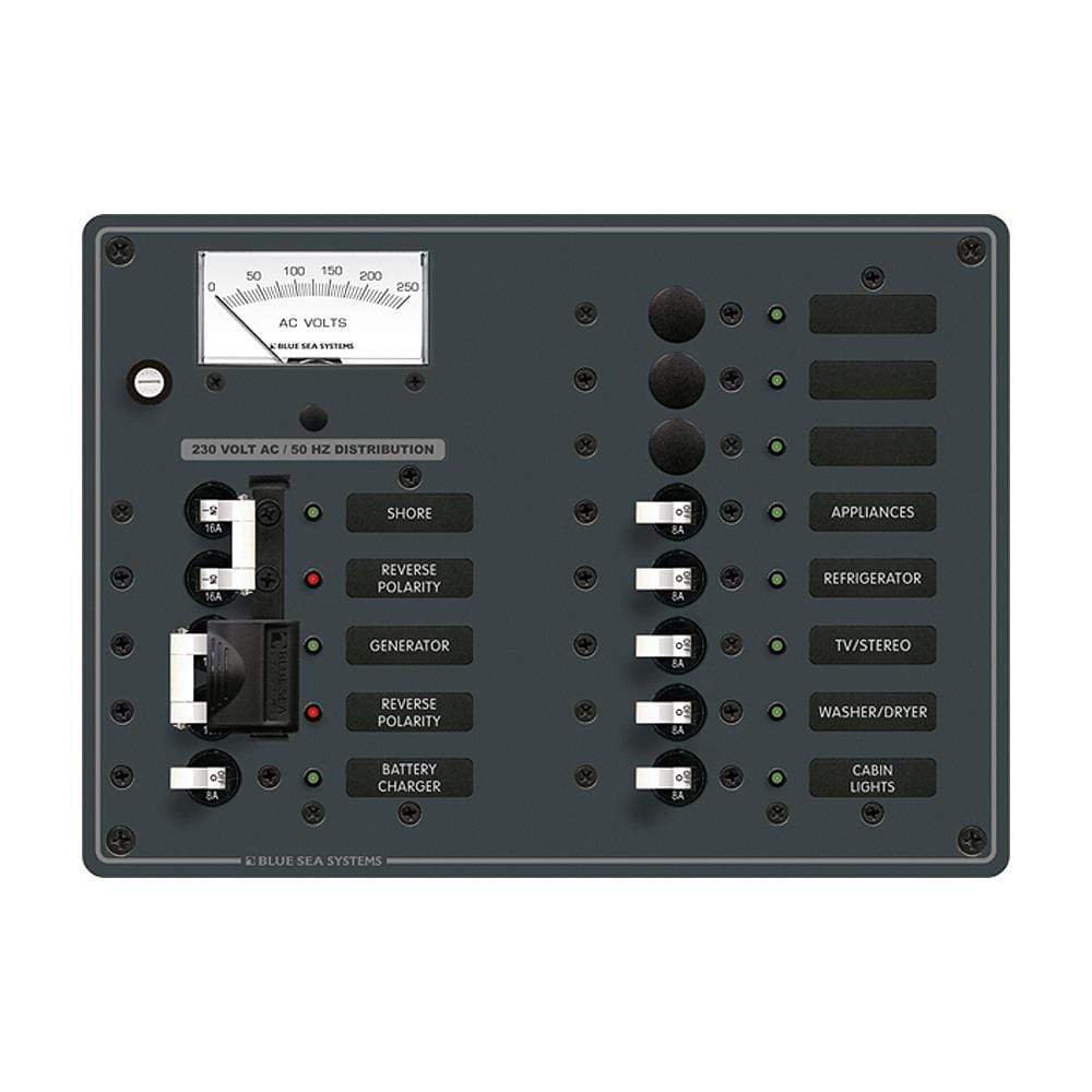 Blue Sea System Qualifies for Free Shipping Blue Sea Breaker Panel 230v AC Source #8562
