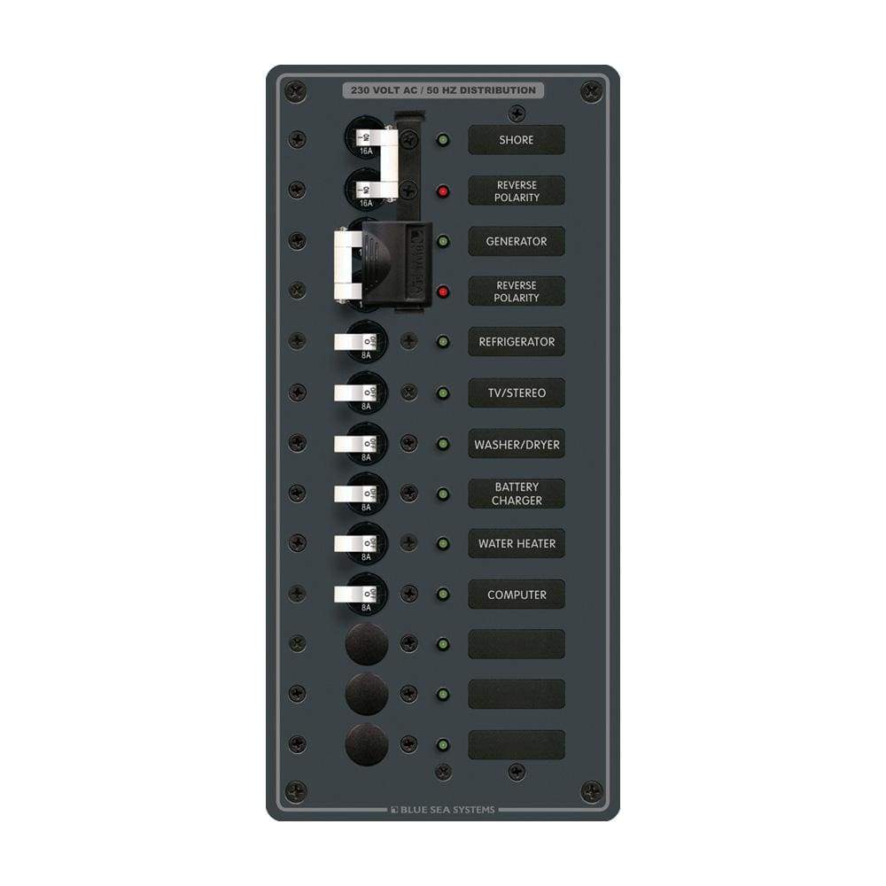 Blue Sea System Qualifies for Free Shipping Blue Sea Breaker Panel 230v AC Source #8566