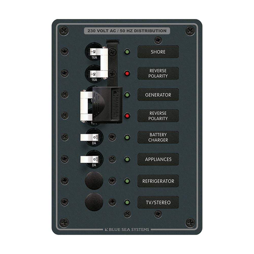 Blue Sea System Qualifies for Free Shipping Blue Sea Breaker Panel 230v AC Source #8567