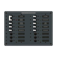 Blue Sea System Qualifies for Free Shipping Blue Sea Breaker Panel AC Main Plus 14-Position European White #8564